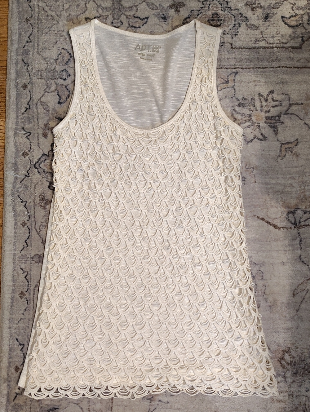 2 For $10 Apt. 9 Tank Top Crochet Style - XS